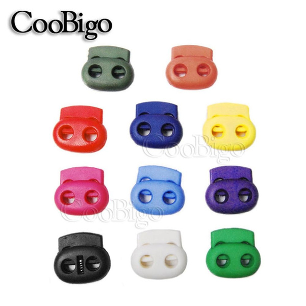 Accessories Cord Lock Bean Plastic Stopper Apparel Shoelace Button Toggle Clip
