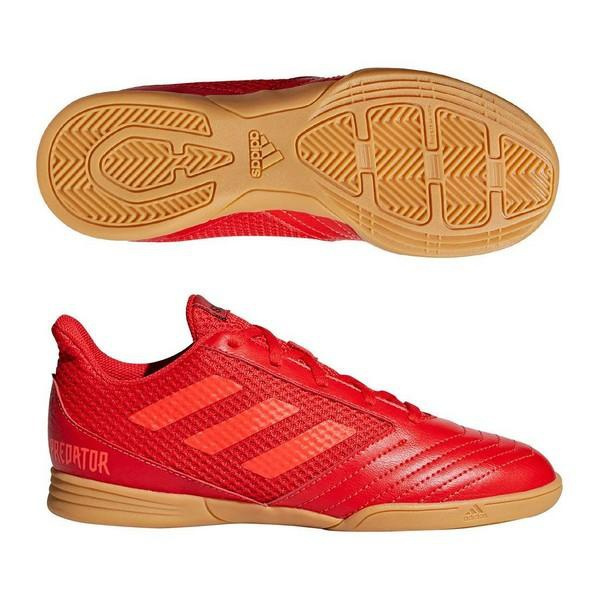 Children's Indoor Football Shoes Adidas Predator 19.4 In Junior Red | Wish
