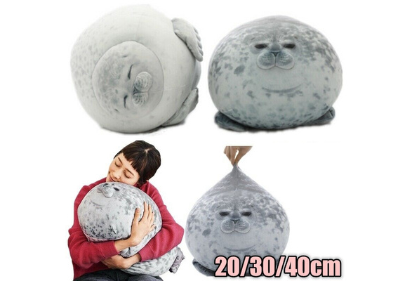20cm Chubby Blob Seal Plush Pillow Animal Toy Cute Ocean Animal Stuffed Doll