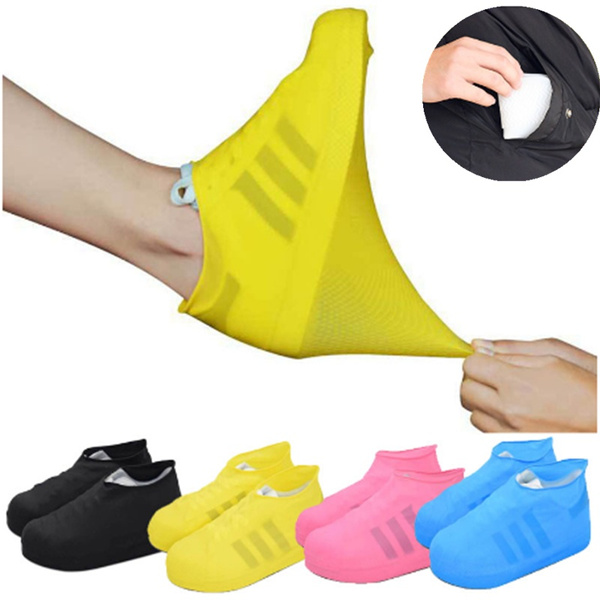 Silicone outdoor shoe cover latex riding rain boot cover reusable dust ...