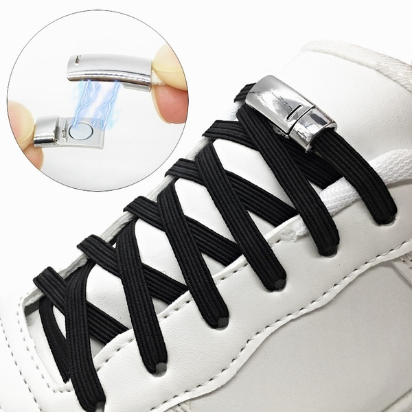 NoTie Shoelaces Unisex Elastic Lazy Lock Shoe Laces For Sneakers Sport Shoes New
