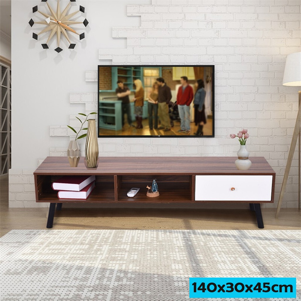 Tv Cabinet 55 Inch Tv Stand Retro Modern Floor Standing Tv