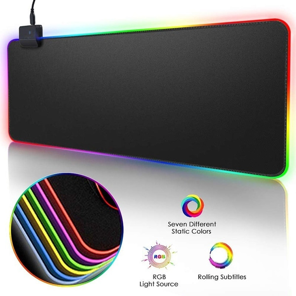 Rgb Mouse Pad Large Gaming Mouse Pad Gamer Led Computer Mousepad