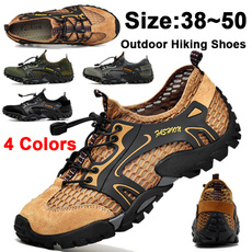men's breathable mesh casual light outdoor hiking shoes