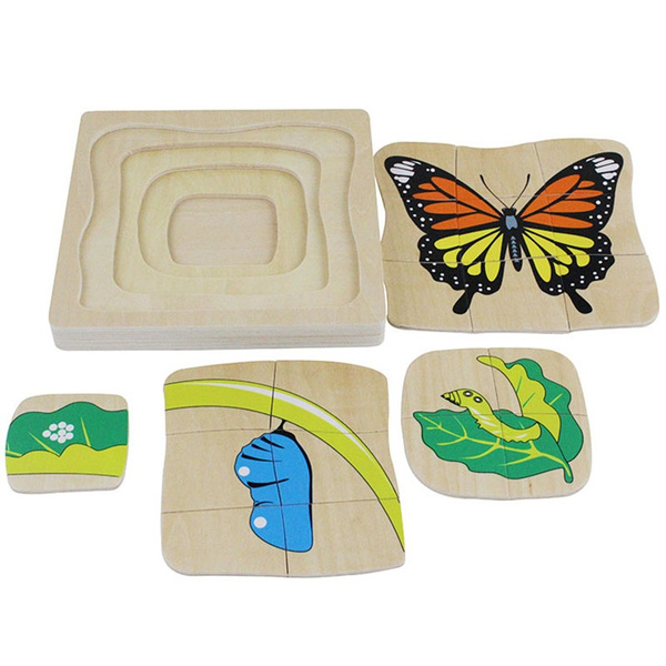butterfly, Toy, Wooden, Jigsaw