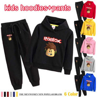 2020 New 7 Colors Kids Roblox Hoodies Sets And Pants New Suit Black Sweatpants Funny For Teens Black Long Sleeve Pullovers For Boys Or Girls Wish - black sweatpants roblox