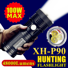 50000LM Supwildfire 15 x XM-L T6 LED Power Digital Display Hunting Flashligt US