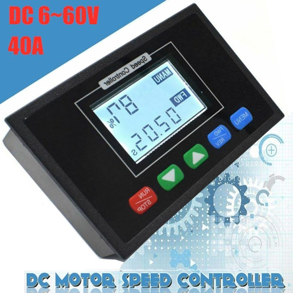 0~100/% Digital PWM Motor Speed Controller DC 12V 24V 36V 48V Time Reversible 40A