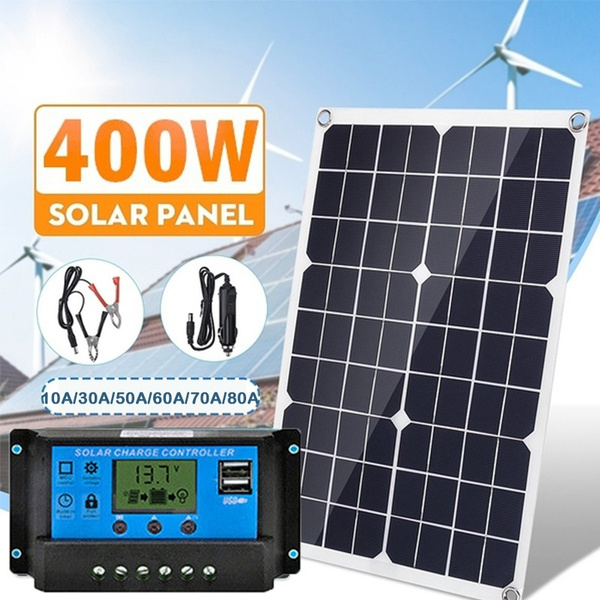 10/20/30/40/50A Waterproof Solar Panel Charge Regulator 12/24V LCD Controller