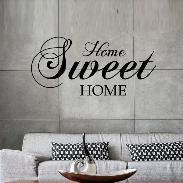 Home Sweet Home...Quote .. Removable Vinyl wall art decal decor family