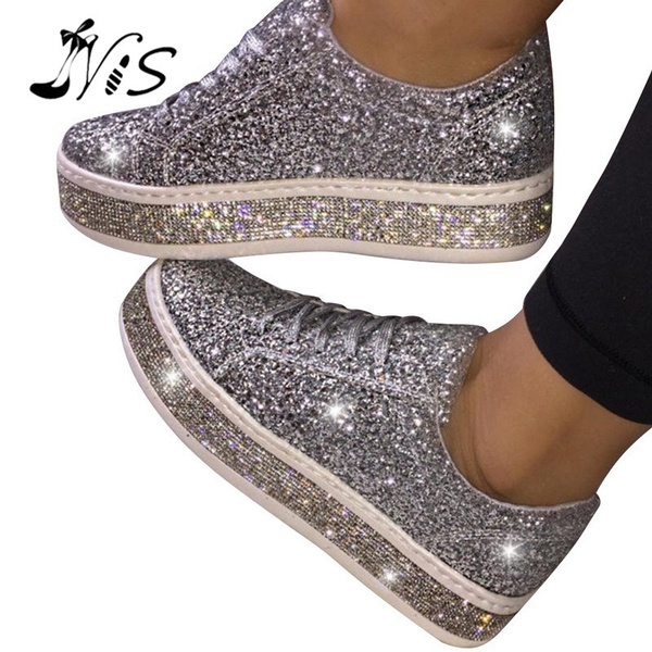 glitter casual shoes