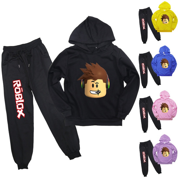 Roblox Children S Clothes Suit Hoodie Pants Two Piece Hooded