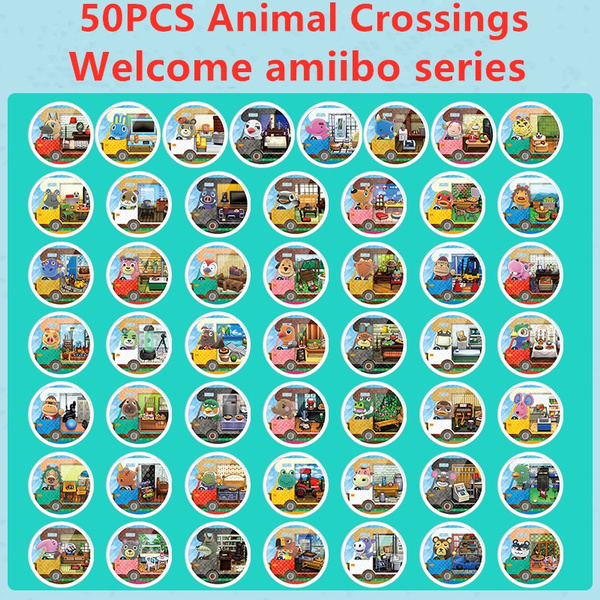 50pcs Animal Crossings New Horizons Amiibo Cards Animal Crossing