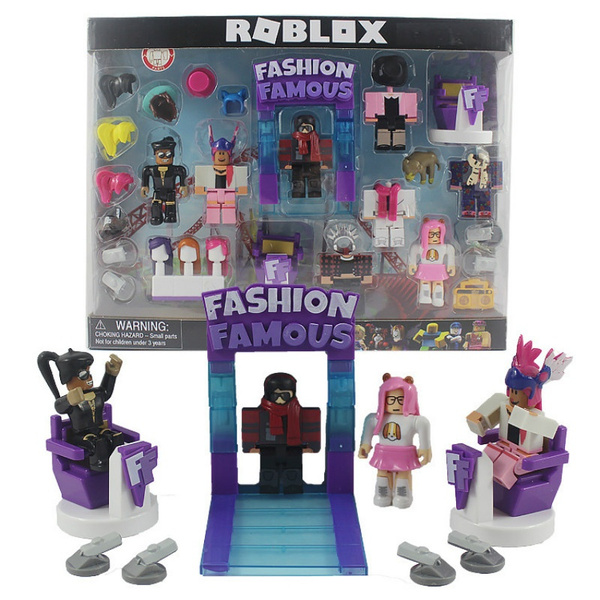 8 Pcs Set Roblox Fashion Famous Building Block Doll Children Gift
