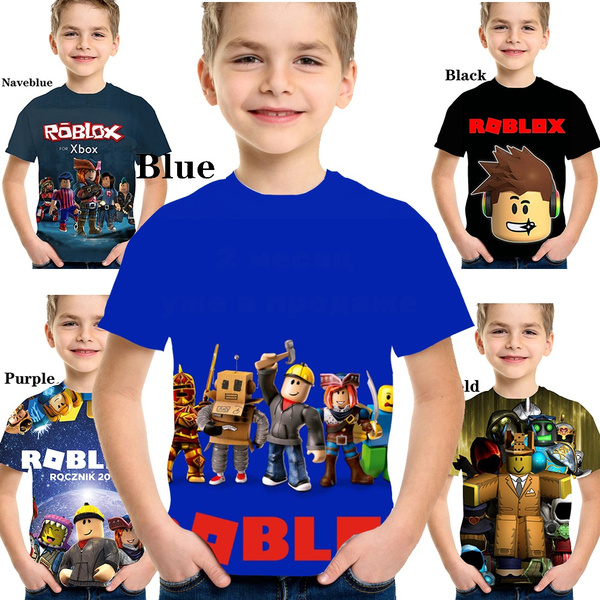 2020 Fashion Roblox 3d Printed T Shirts Kids T Shirts Boys Girls T