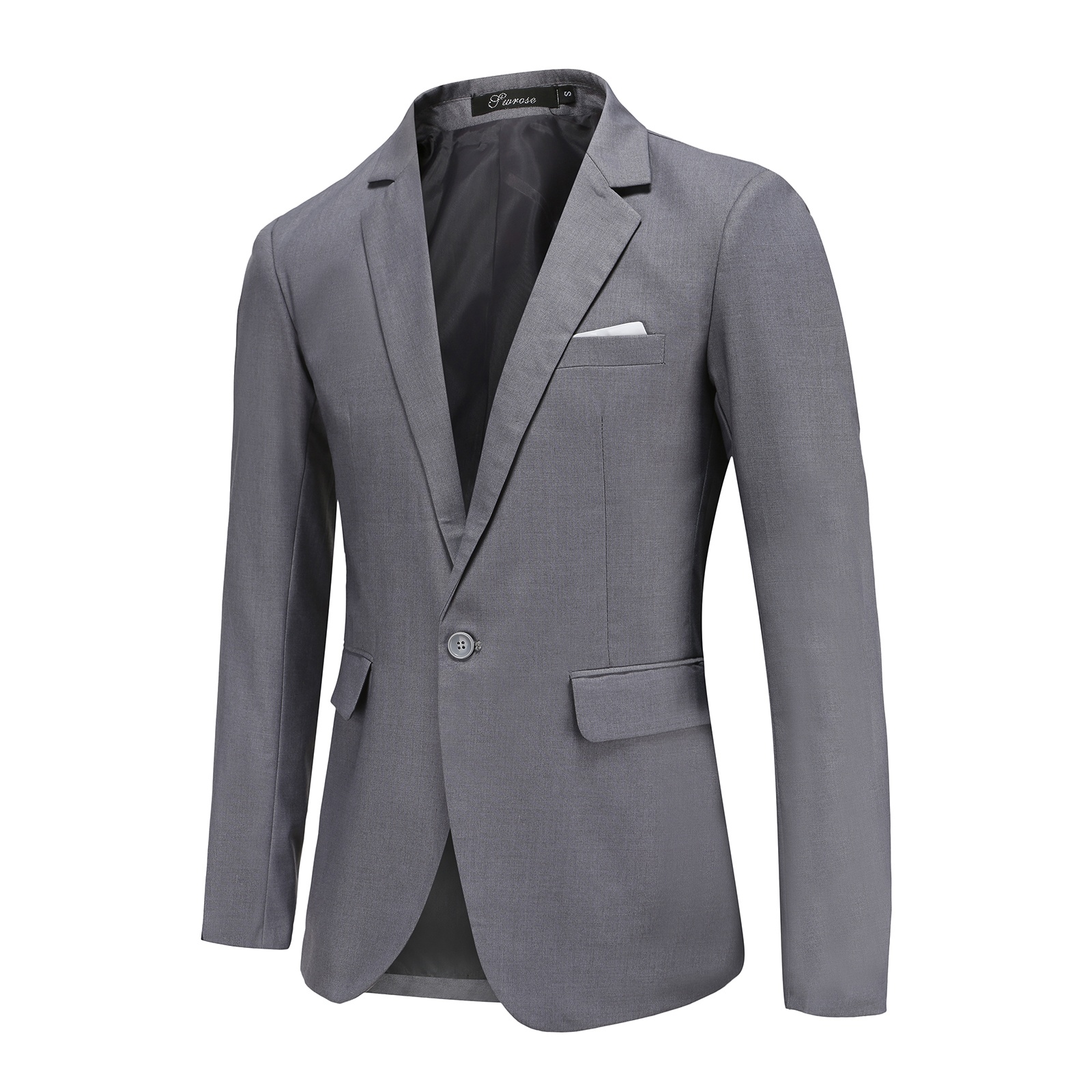 Shop Men's Suit Coat Jacket One Button Slim Clothes Fit Business Daily ...