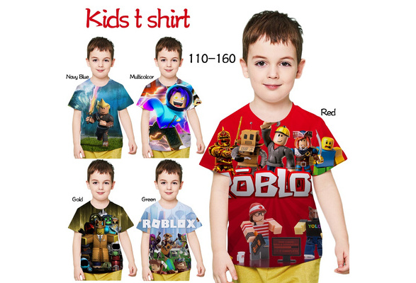 New Arrival Game Roblox Kids 3d Print T Shirt Cartoon Children