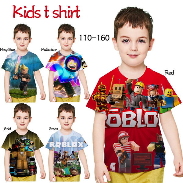 New Arrival Game Roblox Kids 3d Print T Shirt Cartoon Children