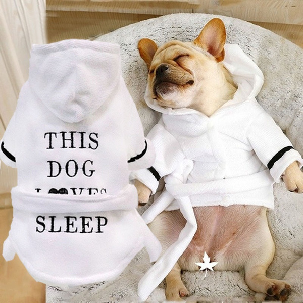 1pcs Cute Dog Pajamas Bathrobe Soft Comfortable 100 Cotton Pet