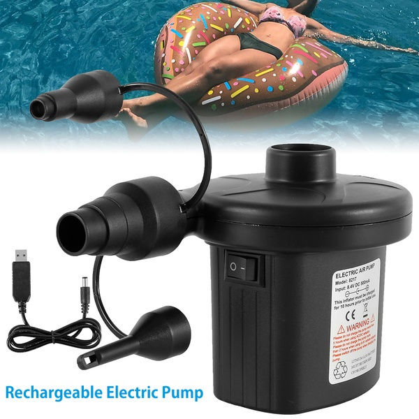 2 in 1 Quick-fill Inflator Electric Air Pump etship Rechargeable Electric Pump 