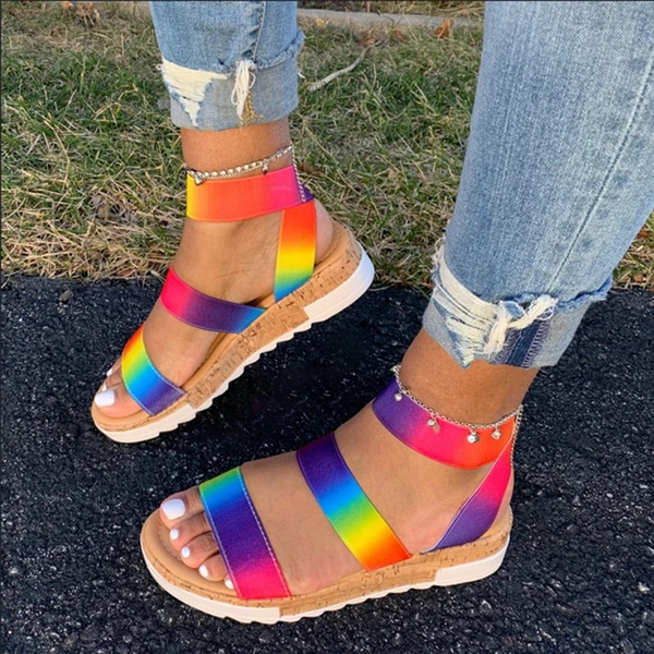 Sandals for Women Wide Summer Comfy 