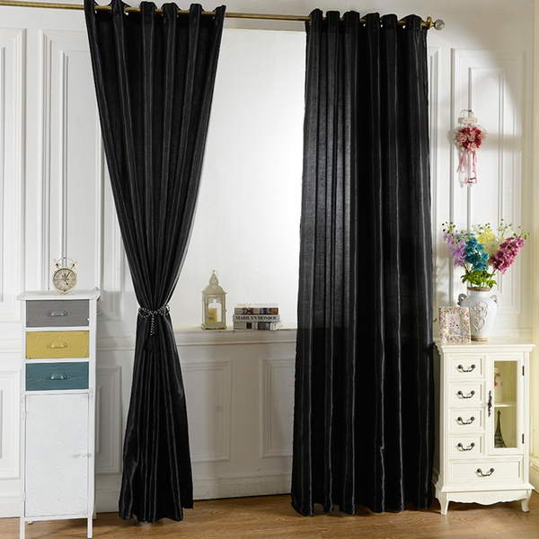 Blackout Room Darkening Curtains Window Panel Drapes Door Curtain for Bedroom