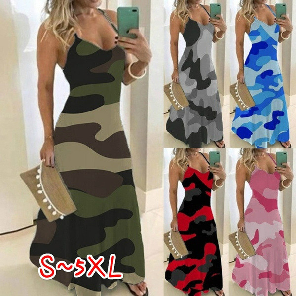 camouflage swing dress