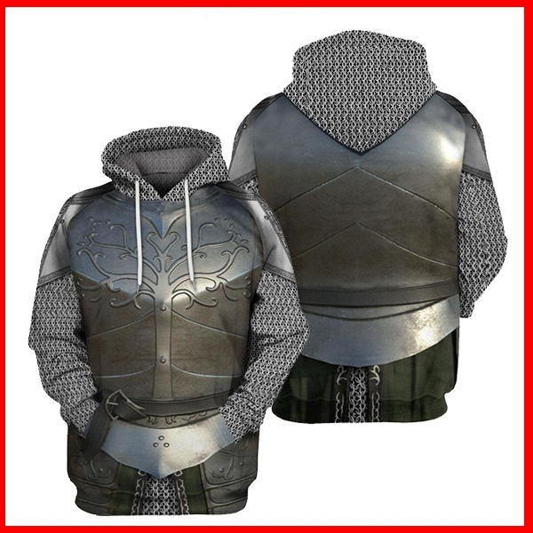 medieval armor hoodie