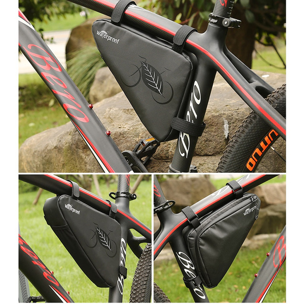 Amazon Com Allnice Bike Triangle Frame Bag 1 5l Bicycle Bag Triangle Pack Pouch Bike Storage Bag Water Resistant Sports Outdoors