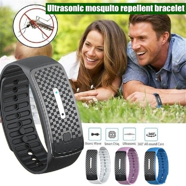 Electronic Bionic Ultrasound Mosquit Repellent Anti Pest Wristband Bracelet