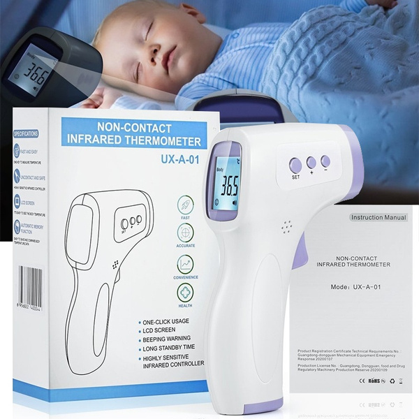 Non-contact Infrared Thermometer ABS  for Adults and Children with Lcd Display